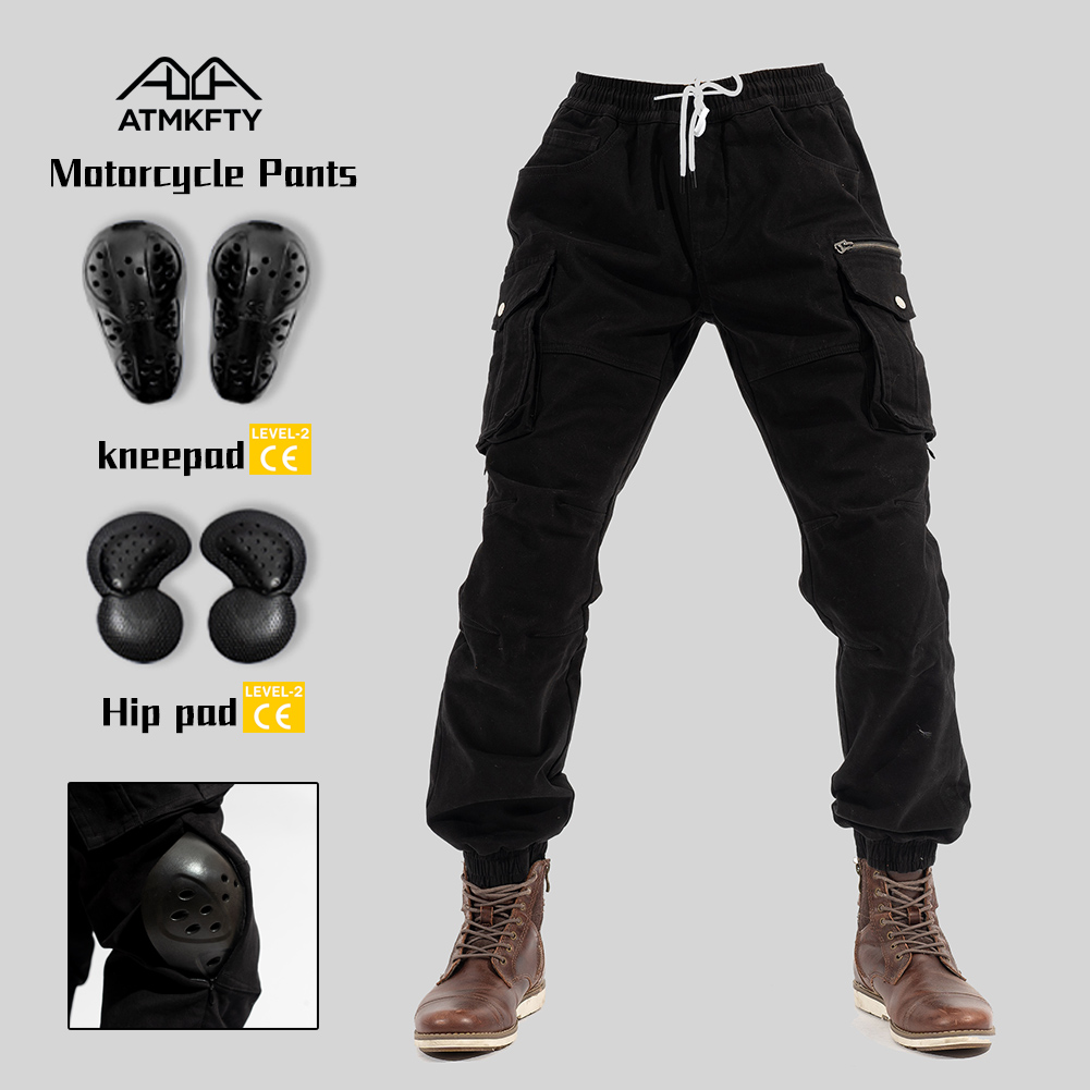 Cycling Gear Pants - Motorcycle Riding Pants Men Trousers Large