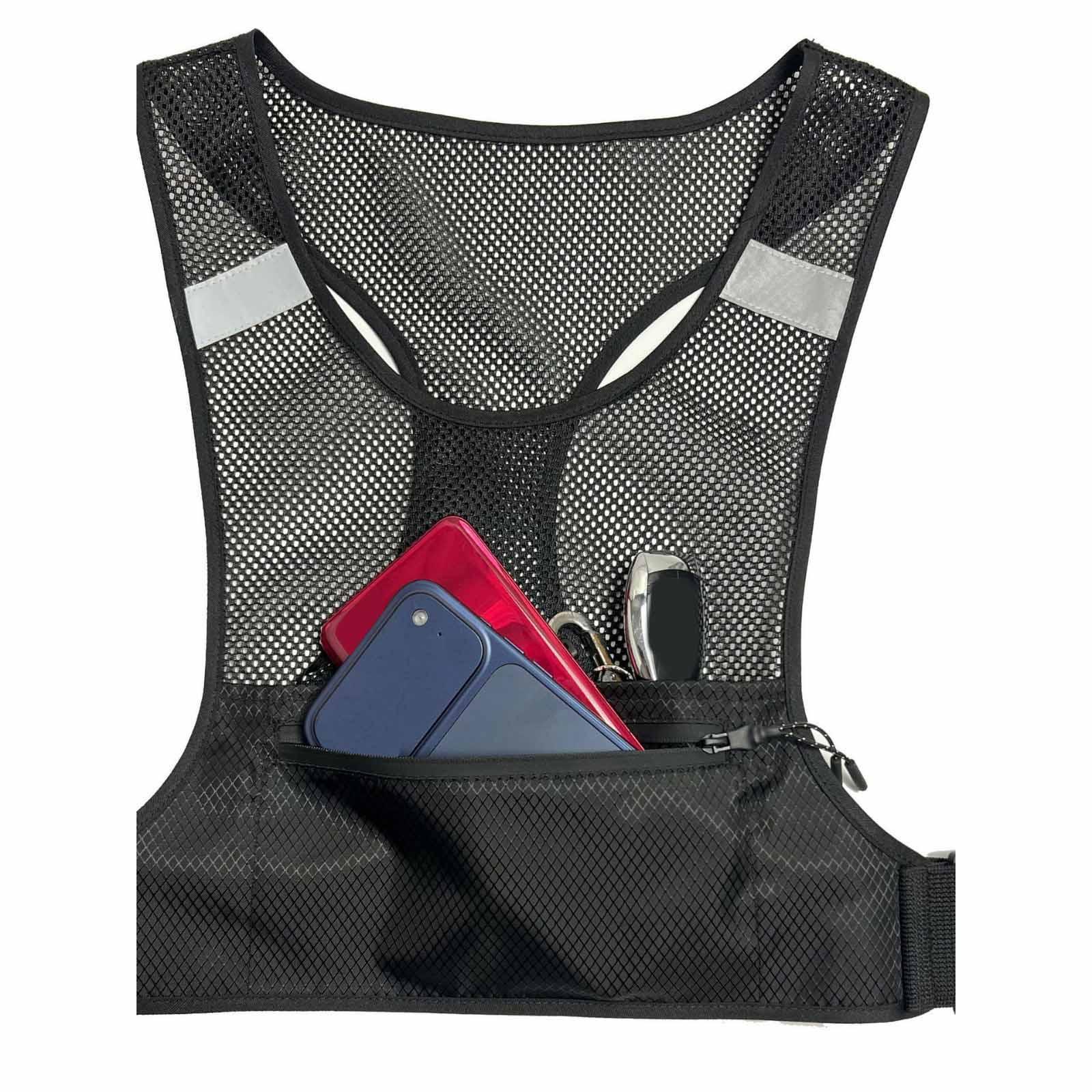 Reflective Cycling Vest - Lightweight Breathable Running Vest Safety Reflective