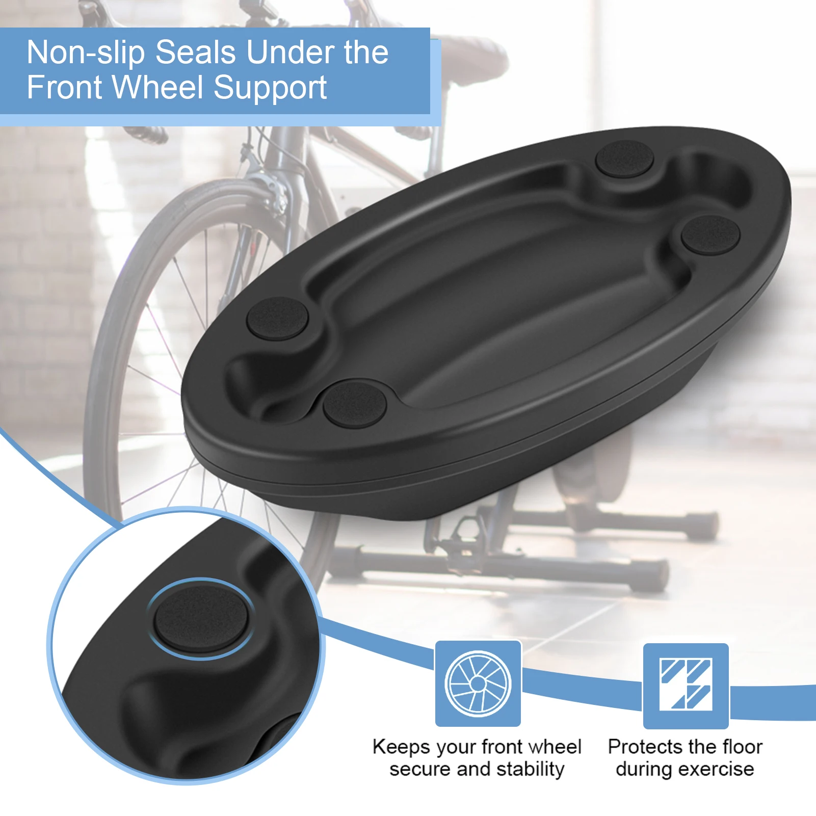 Cycling Gear Stand - 1/2pcs Bicycle Front Wheel Pad Cycling