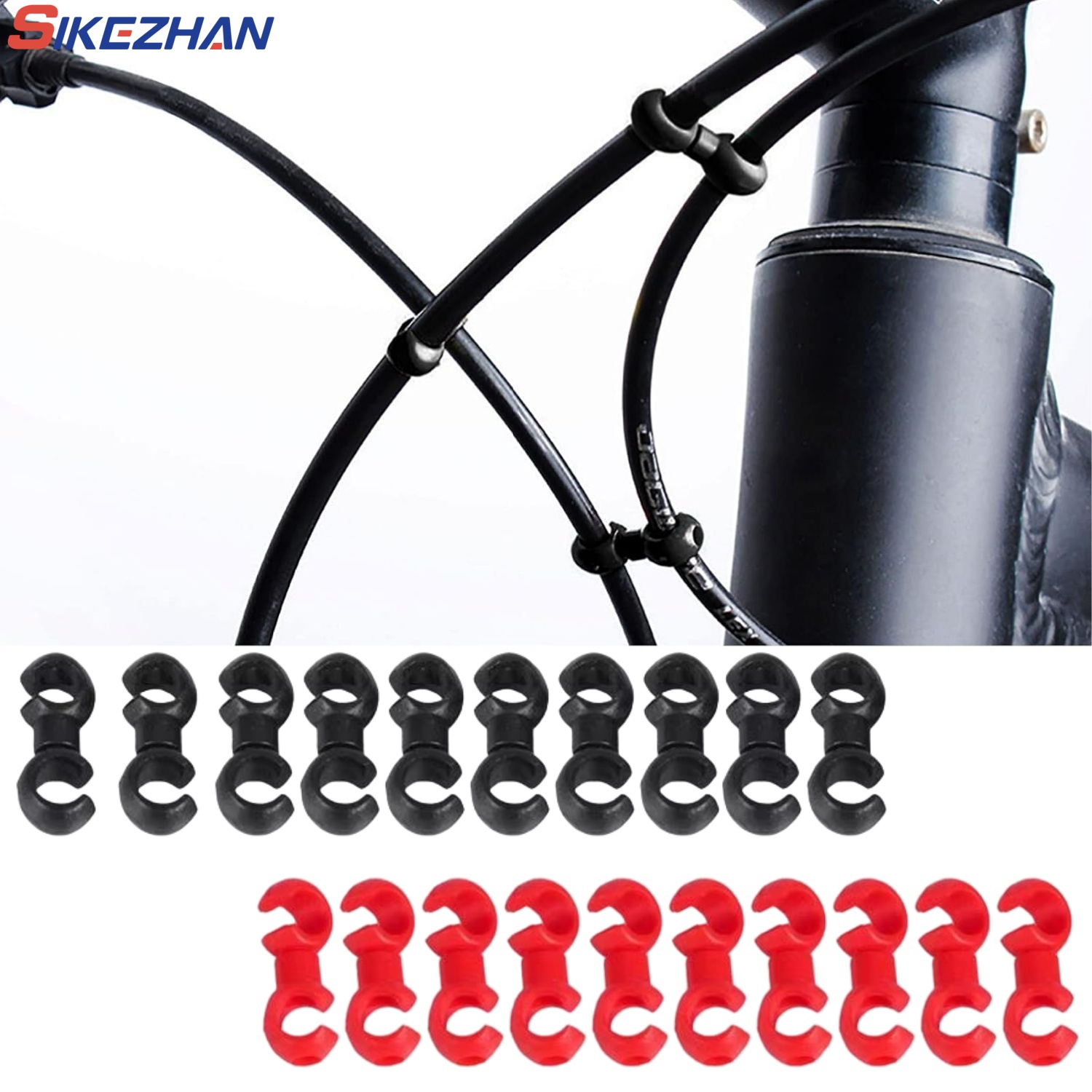 10pcs/set Bike Cross Line Clip - Cycling Gear Parts avaliação e preço