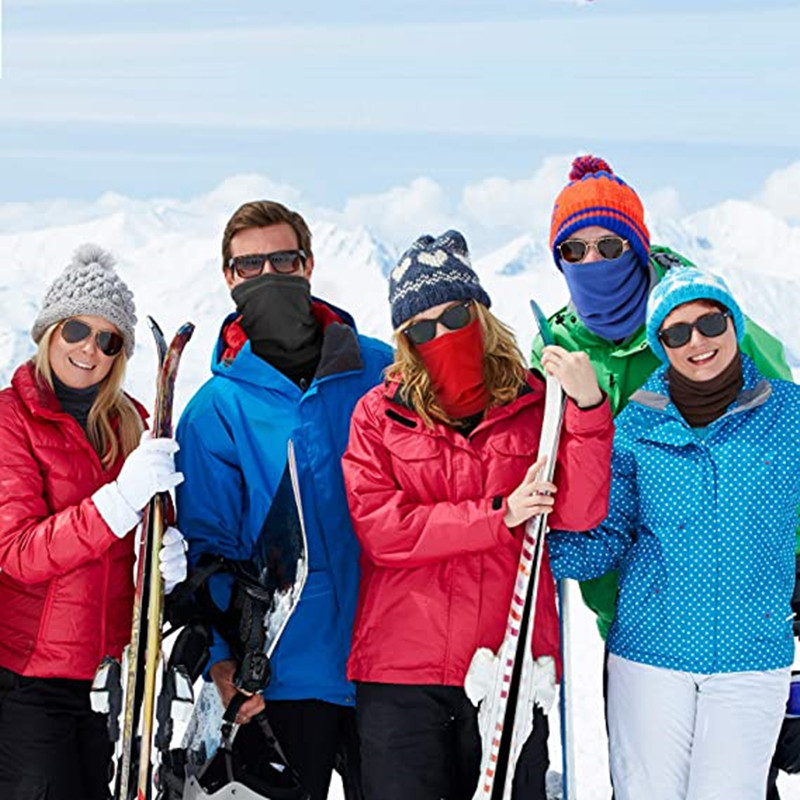 Polar Fleece Neck Scarf Winter - Cycling Buff Neck Warmer avaliação e preço