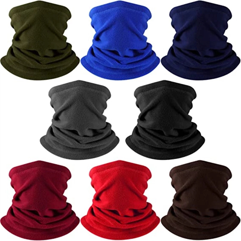 Polar Fleece Neck Scarf Winter - Cycling Buff Neck Warmer avaliação e preço