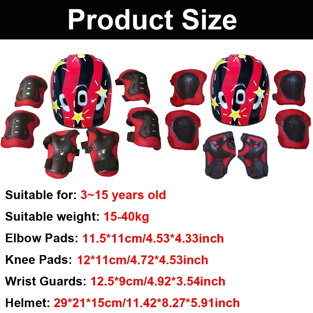 Adjustable Kids Helmet and Kne - Cycling Protective Gear Kids avaliação e preço
