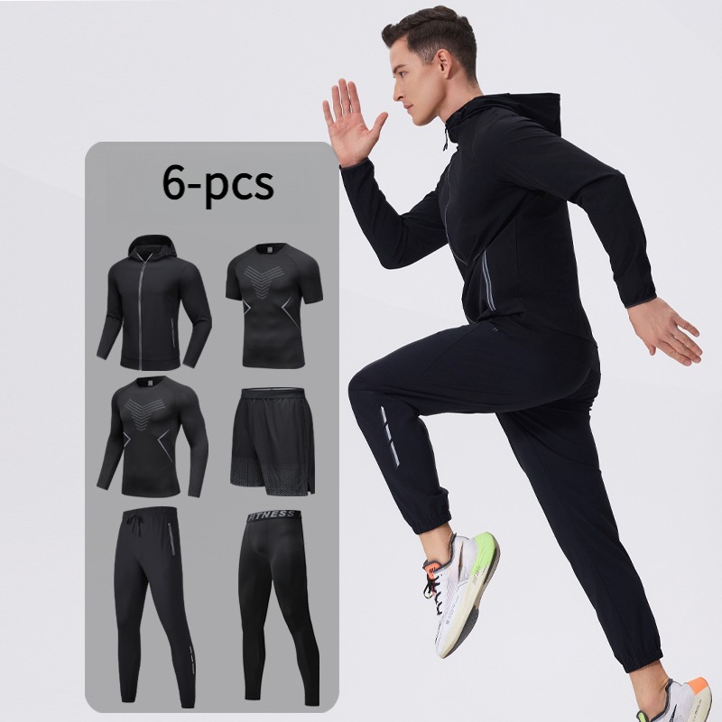 Men's 6-Piece Sportswear Set w - Cycling Gear Outfit avaliação e preço