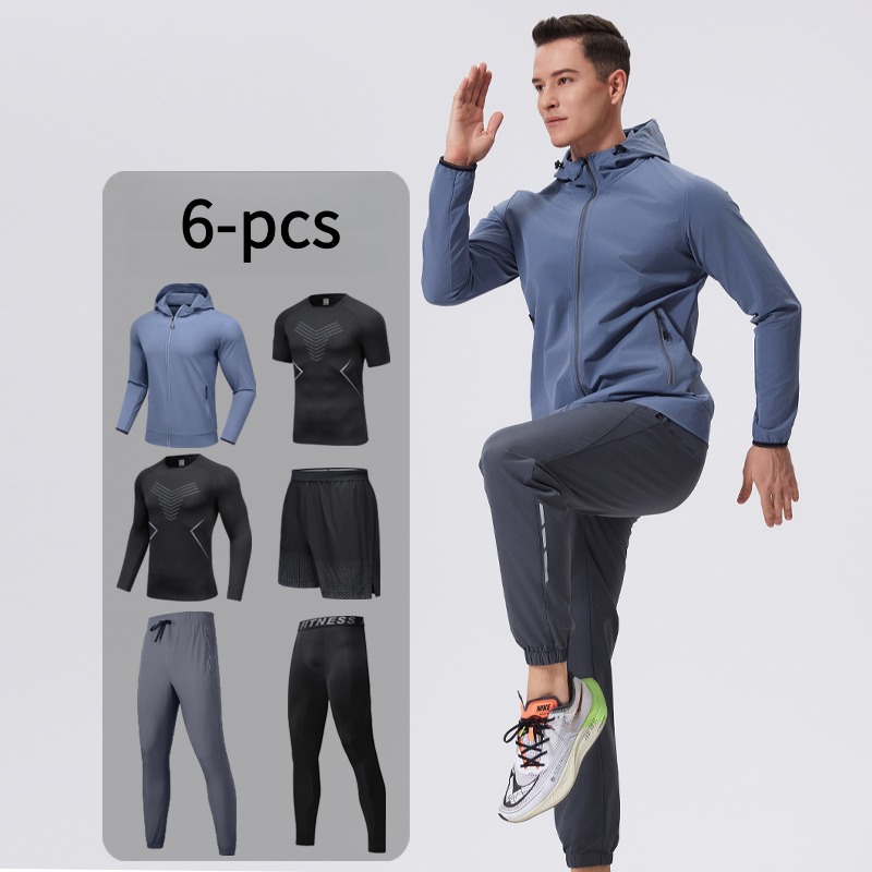 Men's 6-Piece Sportswear Set w - Cycling Gear Outfit avaliação e preço