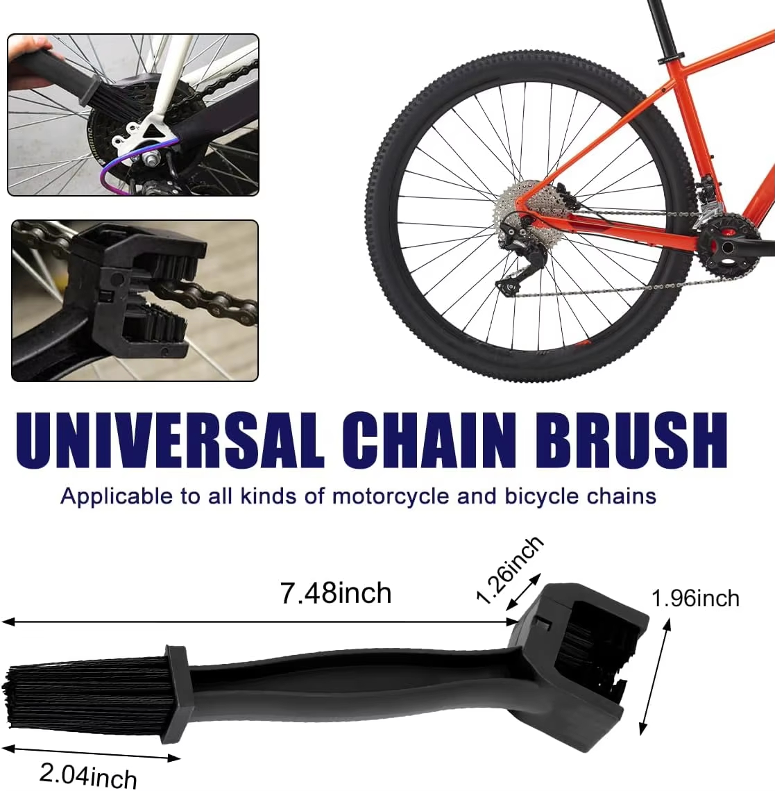 Portable Plastic Chain Cleaner - Bike Chain Cleaner avaliação e preço