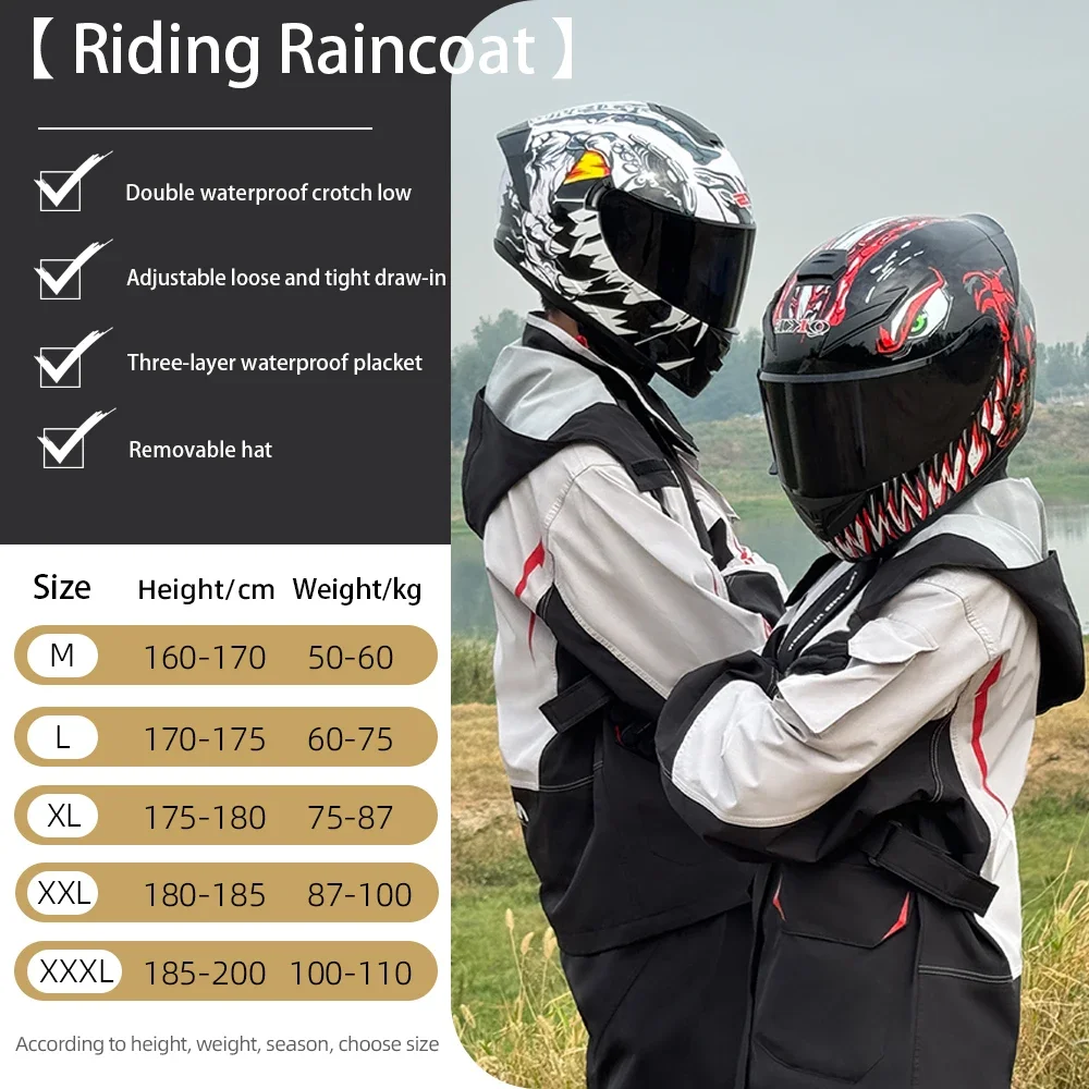 Men's and Women's Motorcycle R - Cycling Gear Rain avaliação e preço