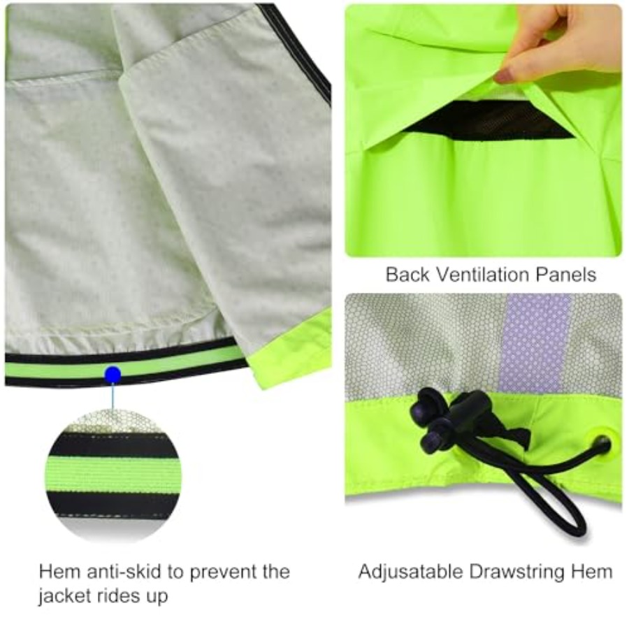 Men's Rain Jacket Waterproof W - Cycling Gear Rain avaliação e preço