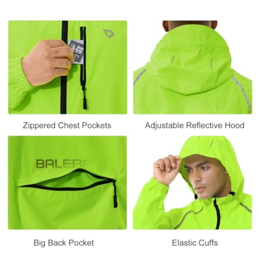 Men's Rain Jacket Waterproof W - Cycling Gear Rain avaliação e preço