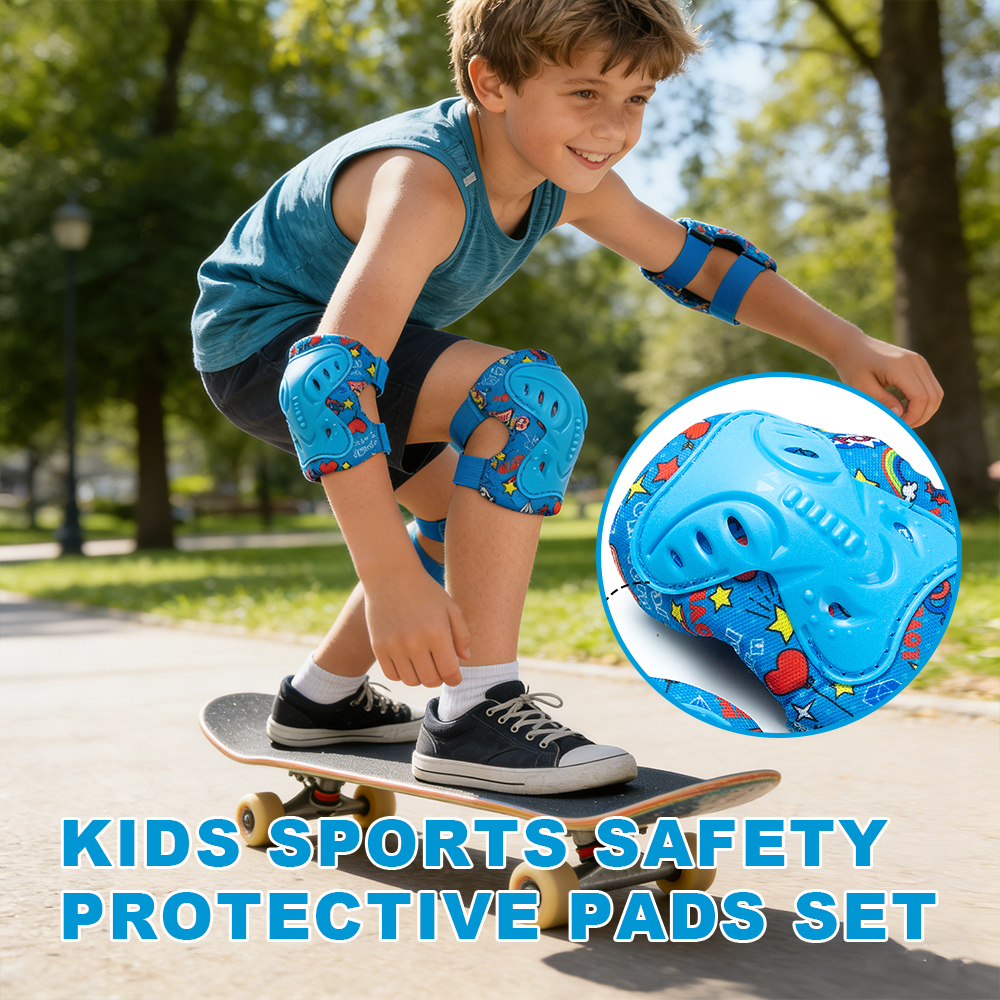 6Pcs/Set 3-12 Years Kids Prote - Cycling Protective Gear Kids avaliação e preço