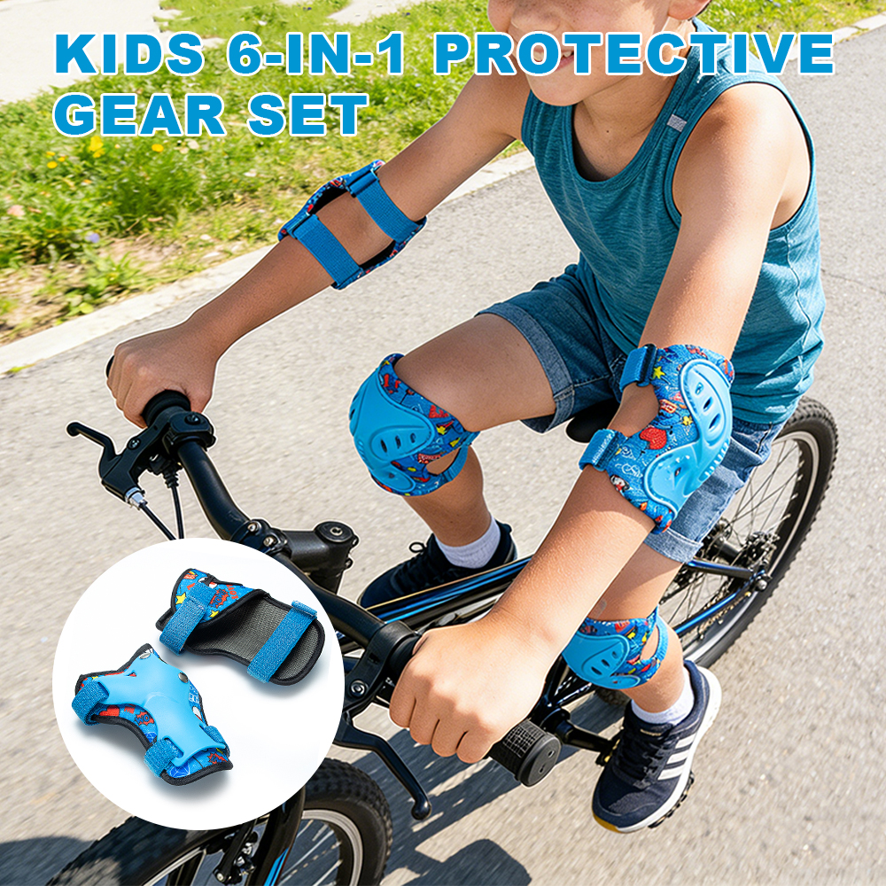 6Pcs/Set 3-12 Years Kids Prote - Cycling Protective Gear Kids avaliação e preço