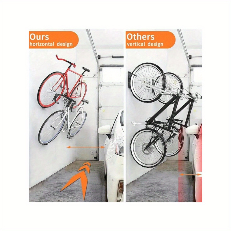 Iron Horizontal Bike Pedal Han - Cycling Gear Wall Storage avaliação e preço