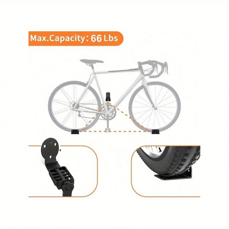 Iron Horizontal Bike Pedal Han - Cycling Gear Wall Storage avaliação e preço