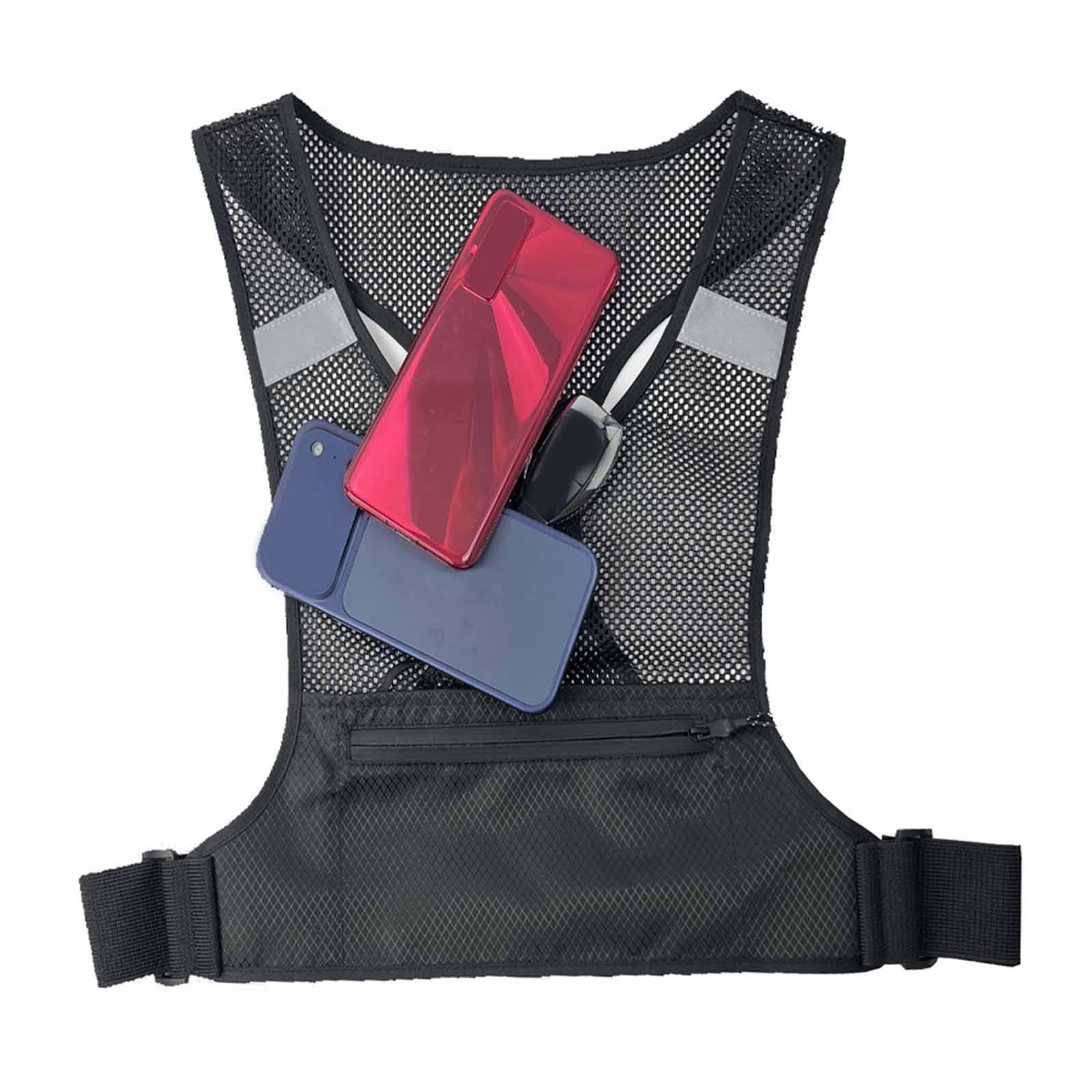 Lightweight Breathable Running - Reflective Cycling Vest avaliação e preço