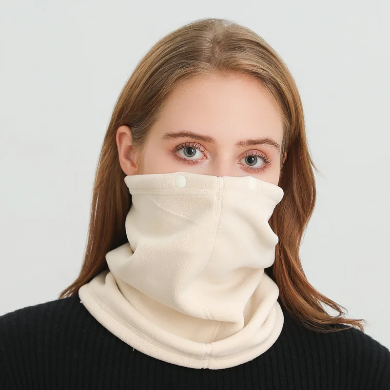 Polar Fleece Neck Scarf Winter - Cycling Buff Neck Warmer avaliação e preço