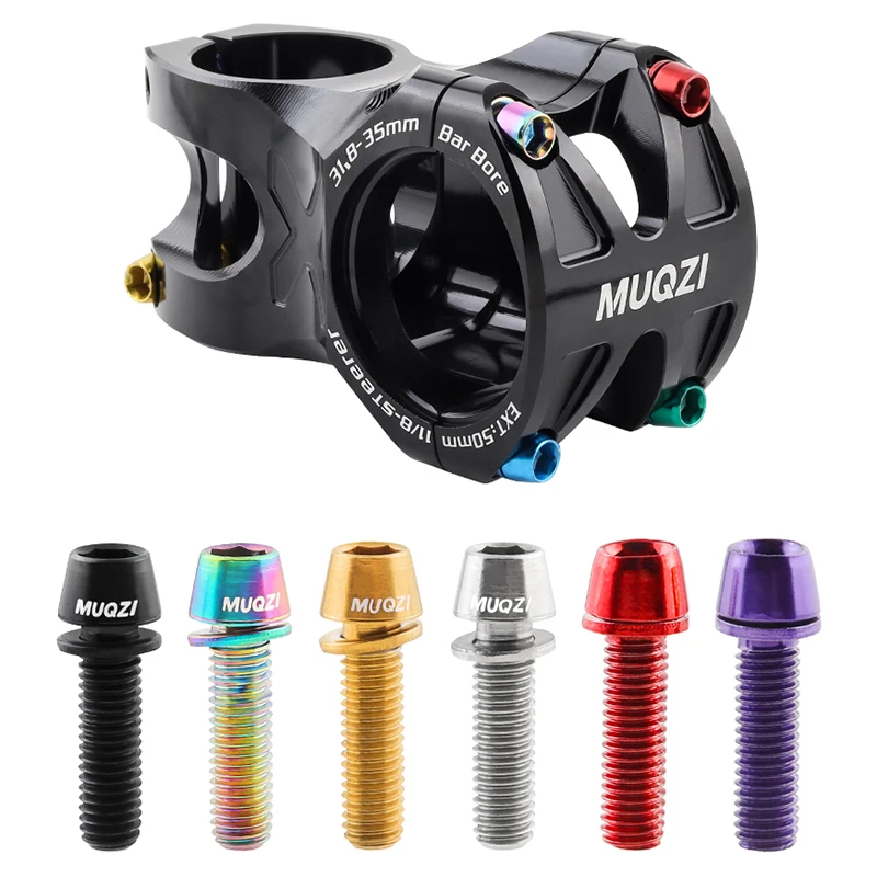 MUQZI 6pcs Stem Bolts M5x17mm  - Bike Stem Riser avaliação e preço