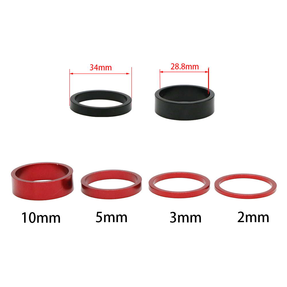 6Pcs/Set 10mm MTB Road Bike St - Bike Stem Riser avaliação e preço
