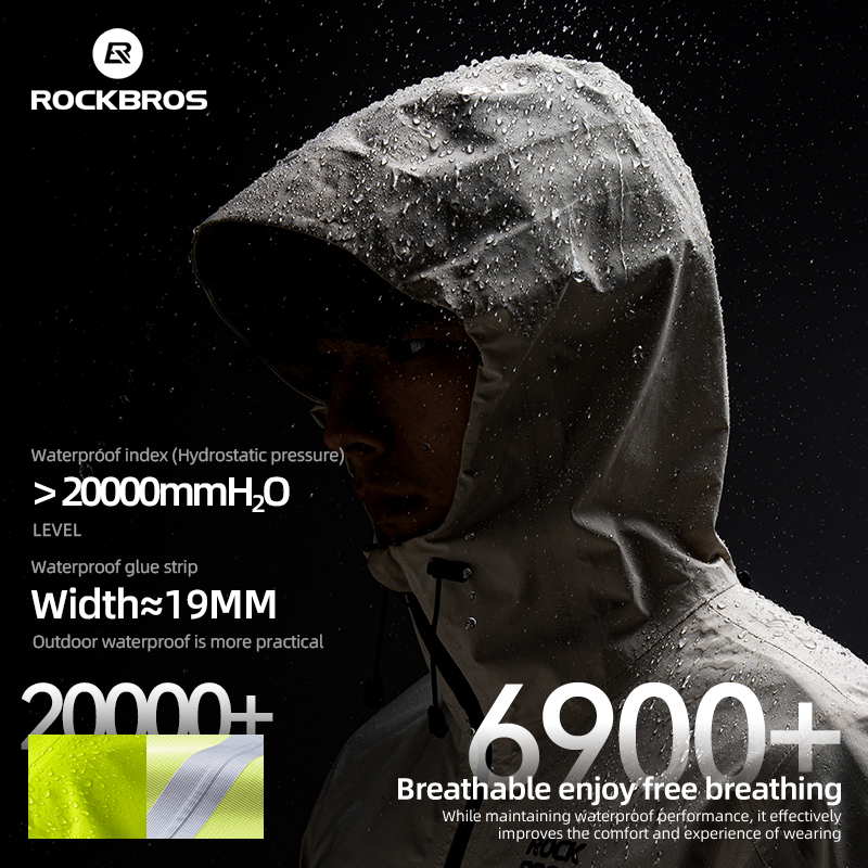 ROCKBROS Waterproof Cycling Ja - Cycling Gear Rain avaliação e preço