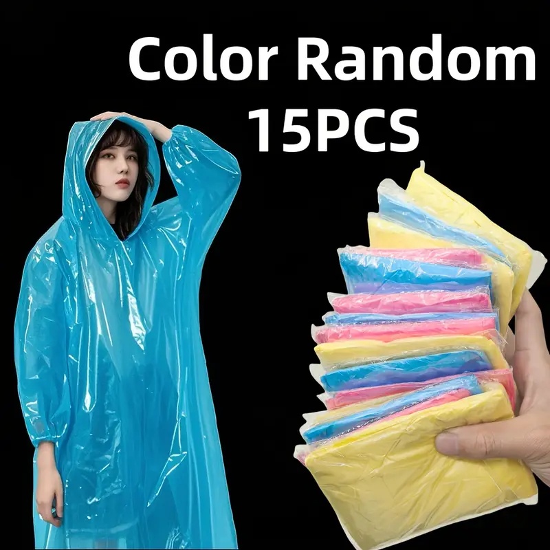 15/30Pcs Random Color Disposab - Cycling Gear Rain avaliação e preço