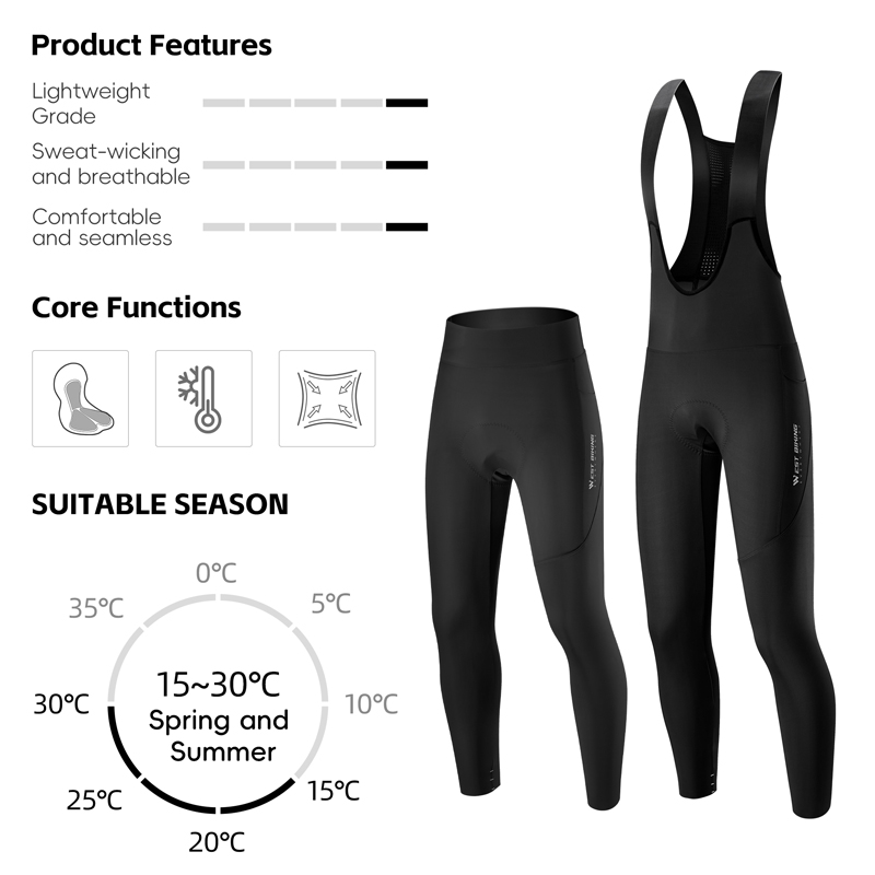 WEST BIKING Men Cycling Pants  - Cycling Gear Pants avaliação e preço