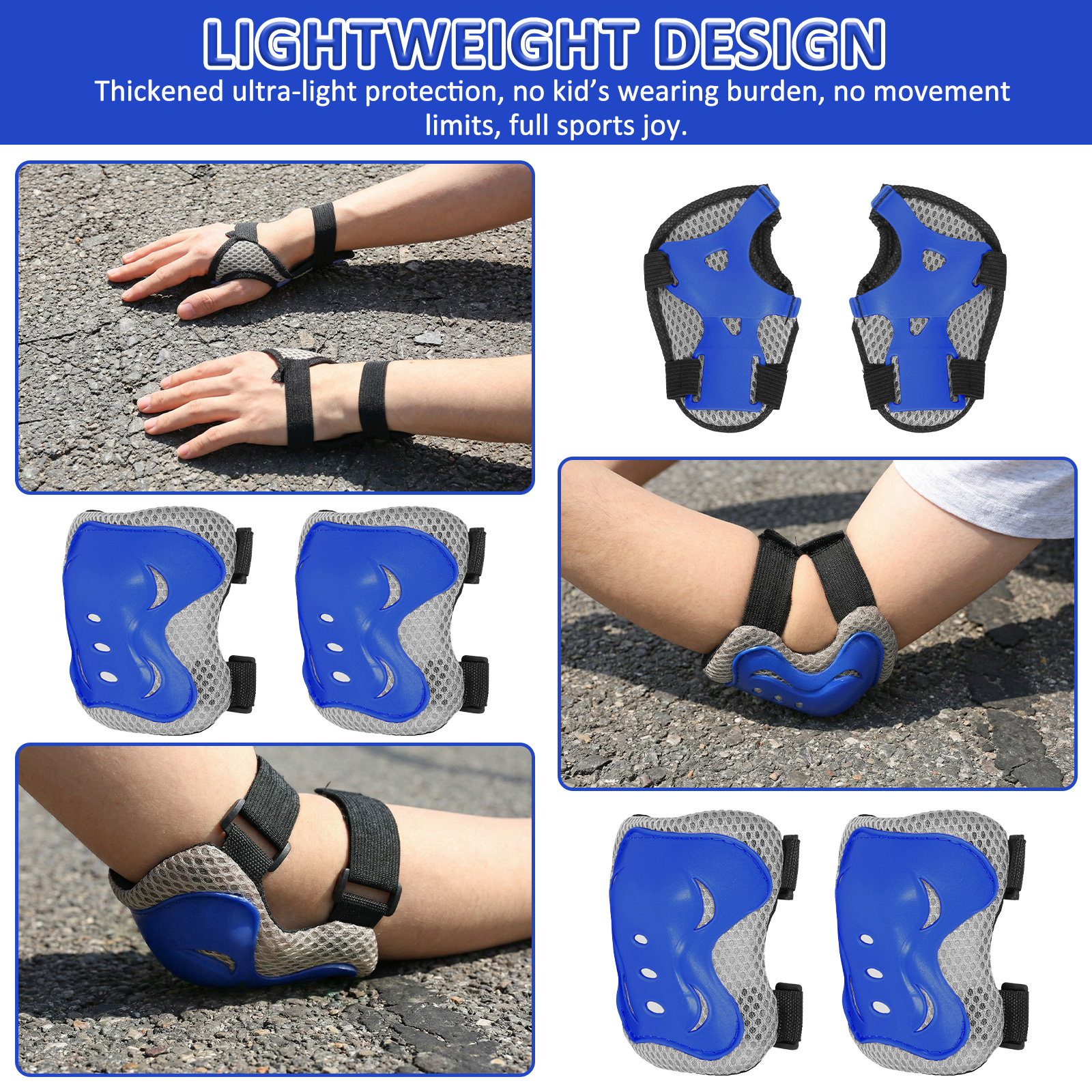 6 in 1 Knee Pads and Elbow Pad - Cycling Protective Gear Kids avaliação e preço