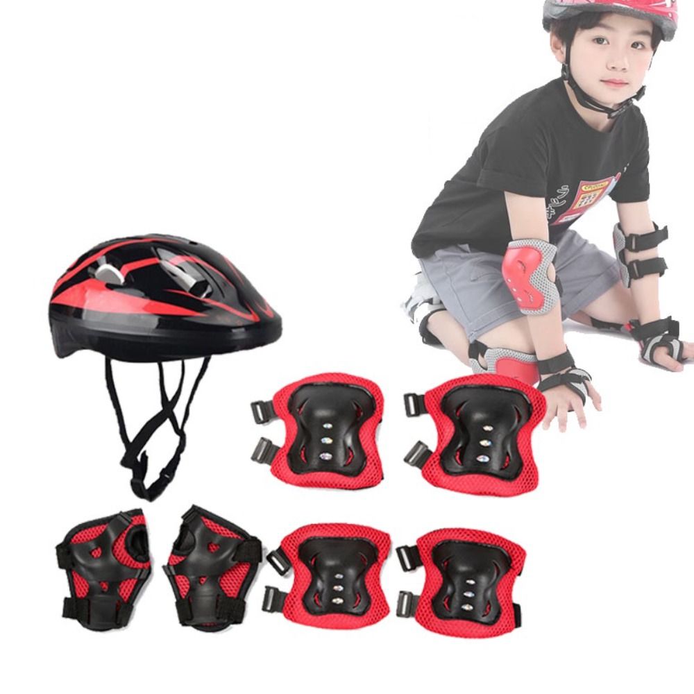 Kids Helmet Knee Elbow Pads Wr - Cycling Protective Gear Kids avaliação e preço