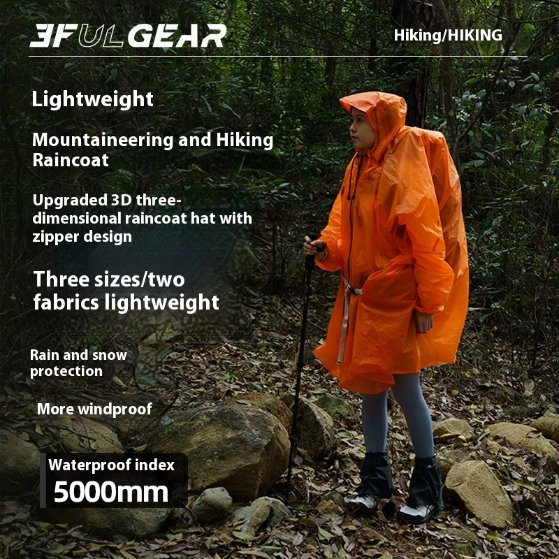 3F UL GEAR Zipper Raincoat 15D - Cycling Gear Rain avaliação e preço