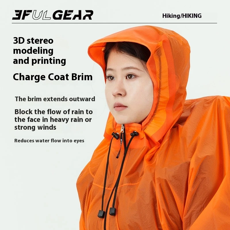 3F UL GEAR Zipper Raincoat 15D - Cycling Gear Rain avaliação e preço