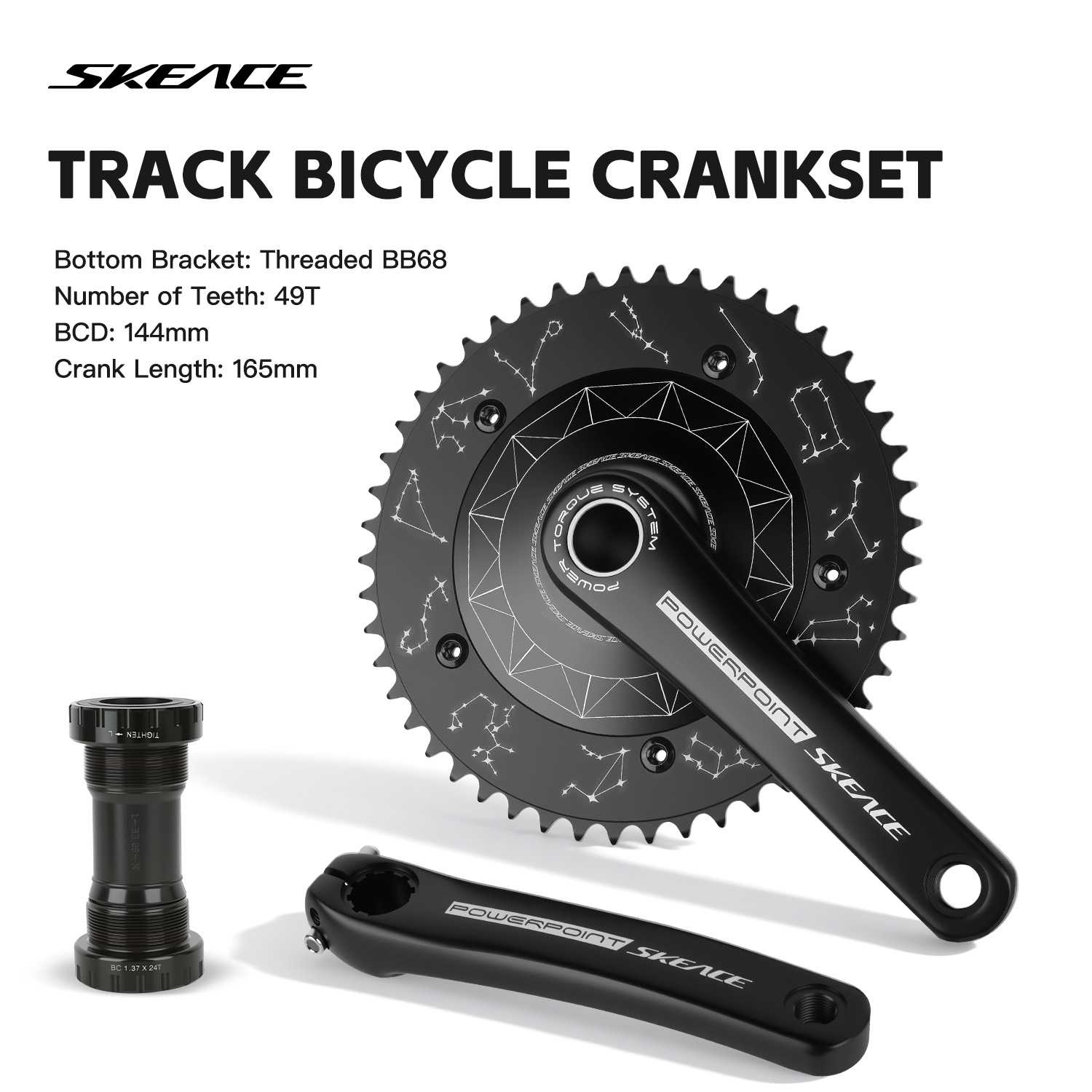 SKEACE Track Bicycle Crankset  - Cycling Gear Indoor avaliação e preço
