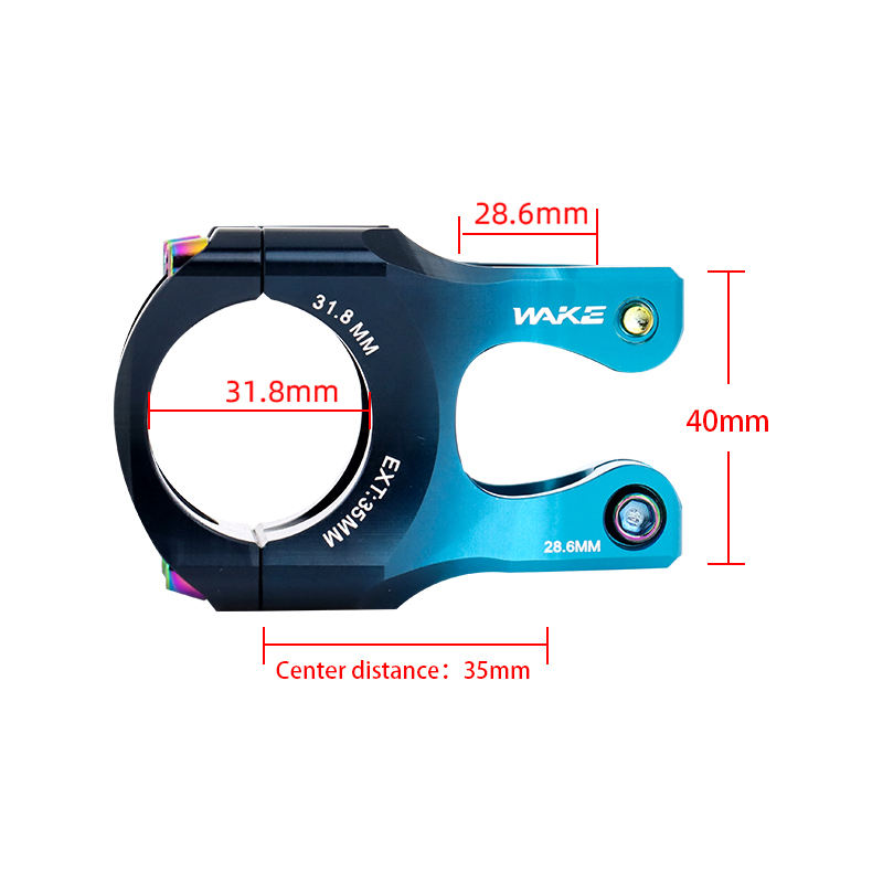 WAKE Bicycle Stem 31.8mm 35mm  - Bike Stem Riser avaliação e preço