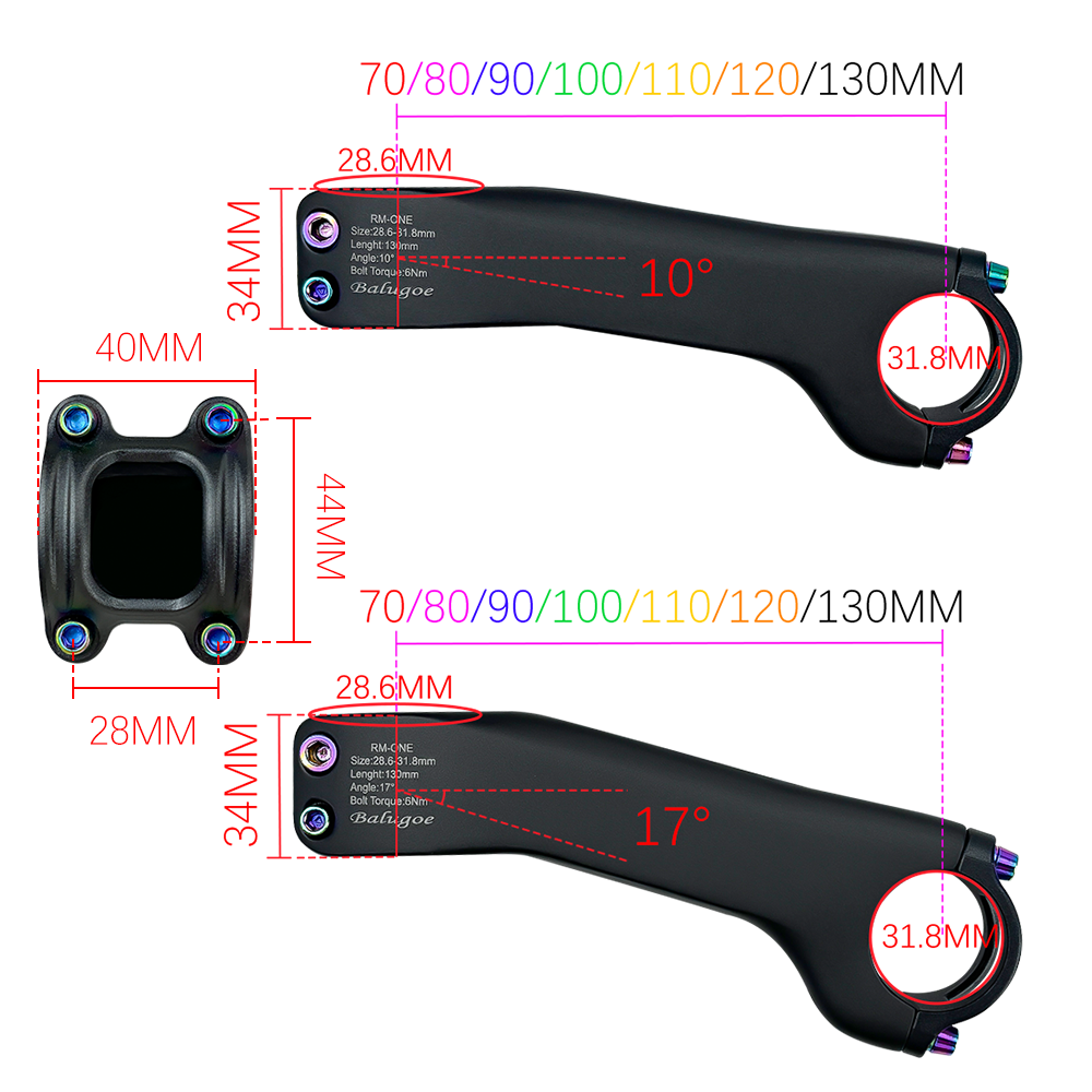 BALUGOE Carbon Fiber Internal  - Bike Stem Riser avaliação e preço