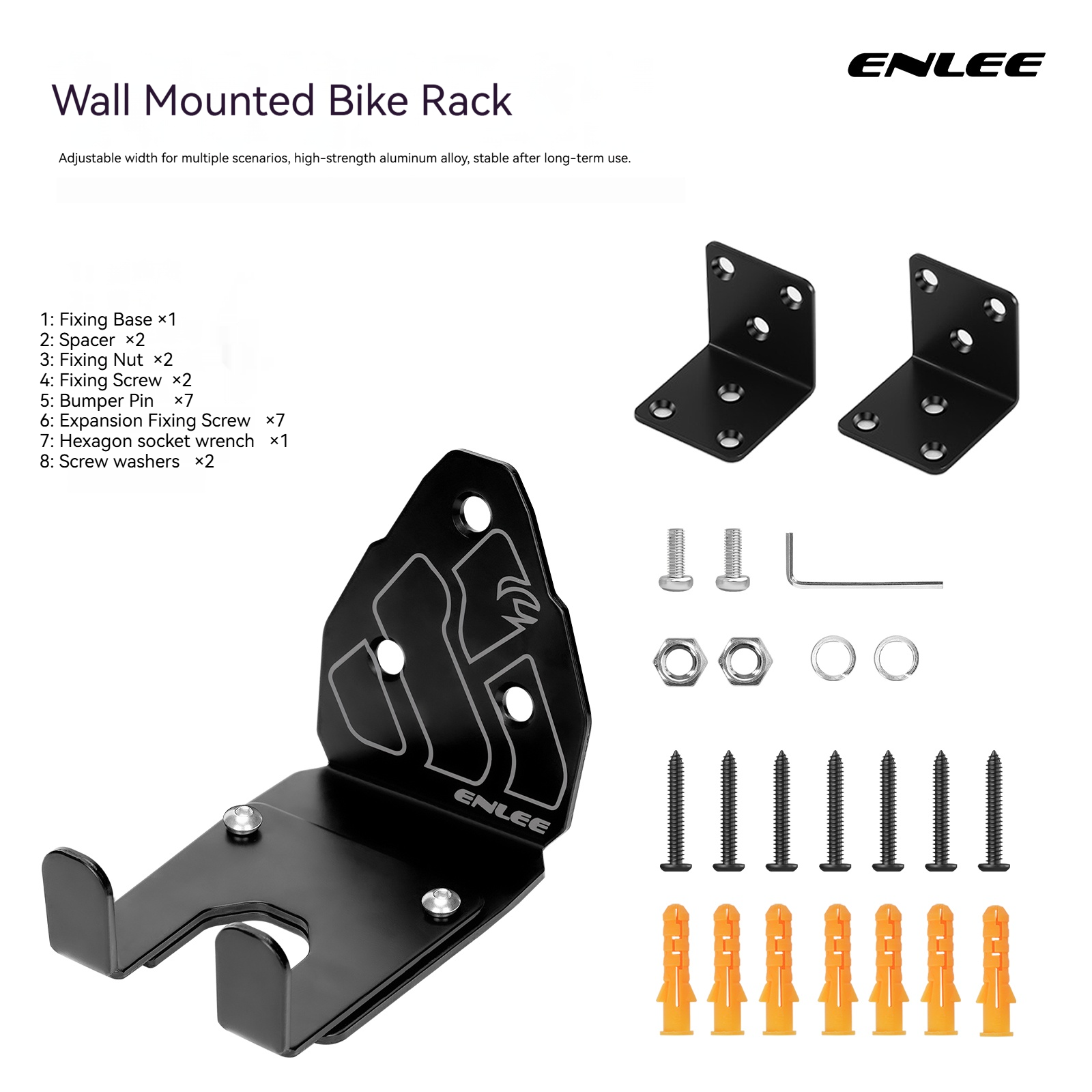 ENLEE Bicycle Rack Wall-Mounte - Cycling Gear Wall Storage avaliação e preço