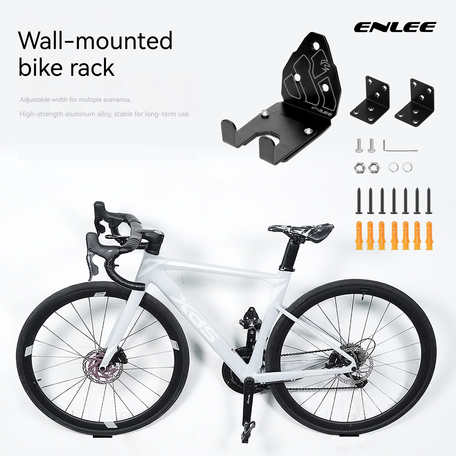 ENLEE Bicycle Rack Wall-Mounte - Cycling Gear Wall Storage avaliação e preço
