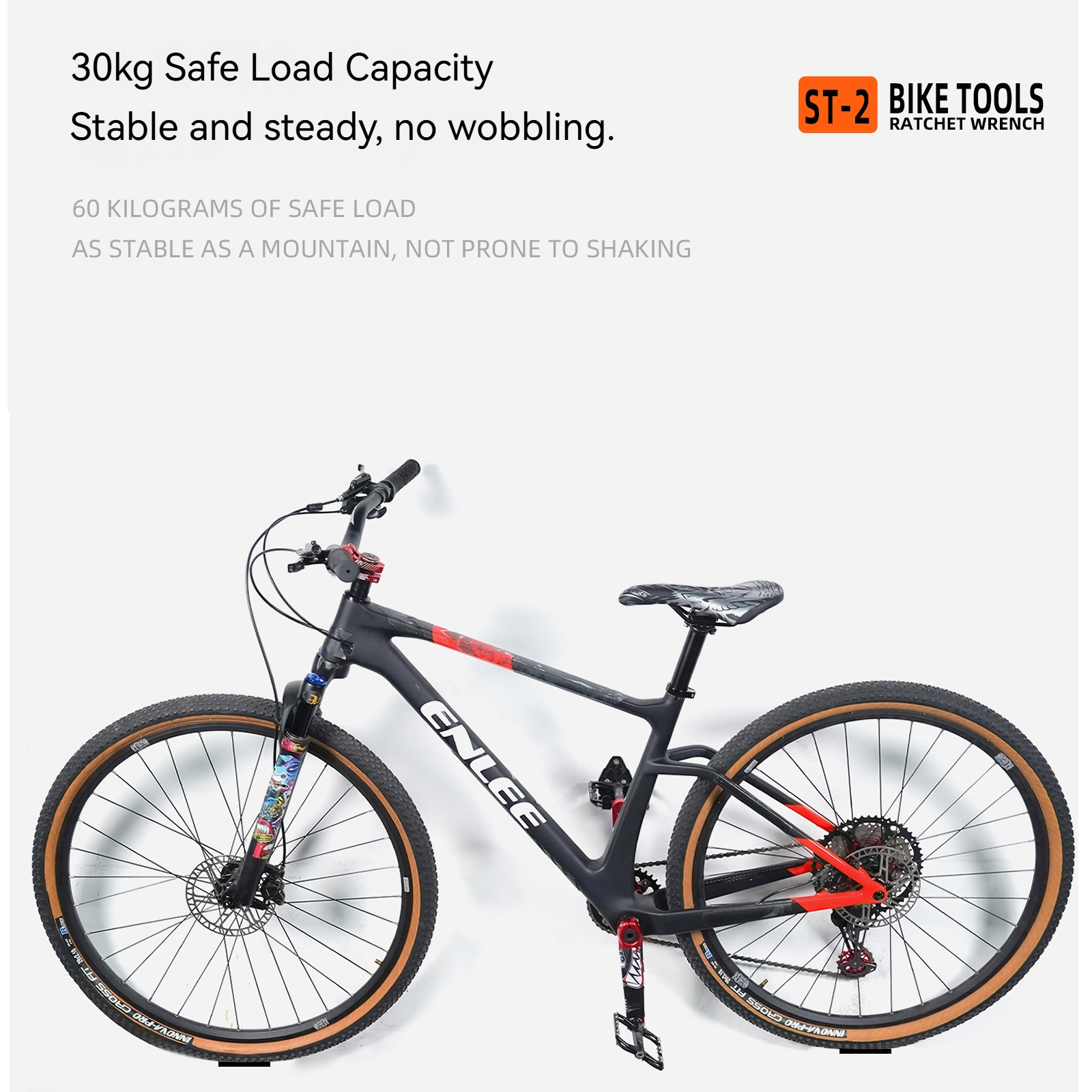 ENLEE Bicycle Rack Wall-Mounte - Cycling Gear Wall Storage avaliação e preço