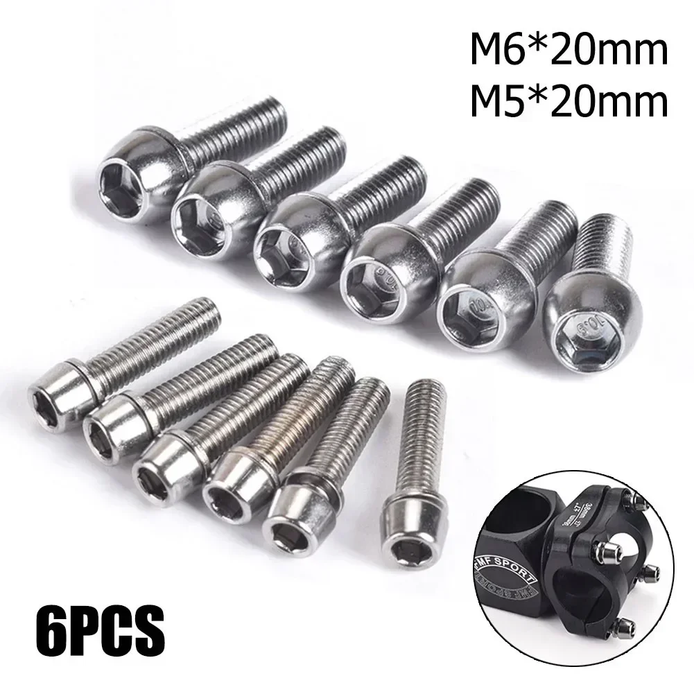6pcs/set Bicycle Handlebar Scr - Bike Stem Riser avaliação e preço