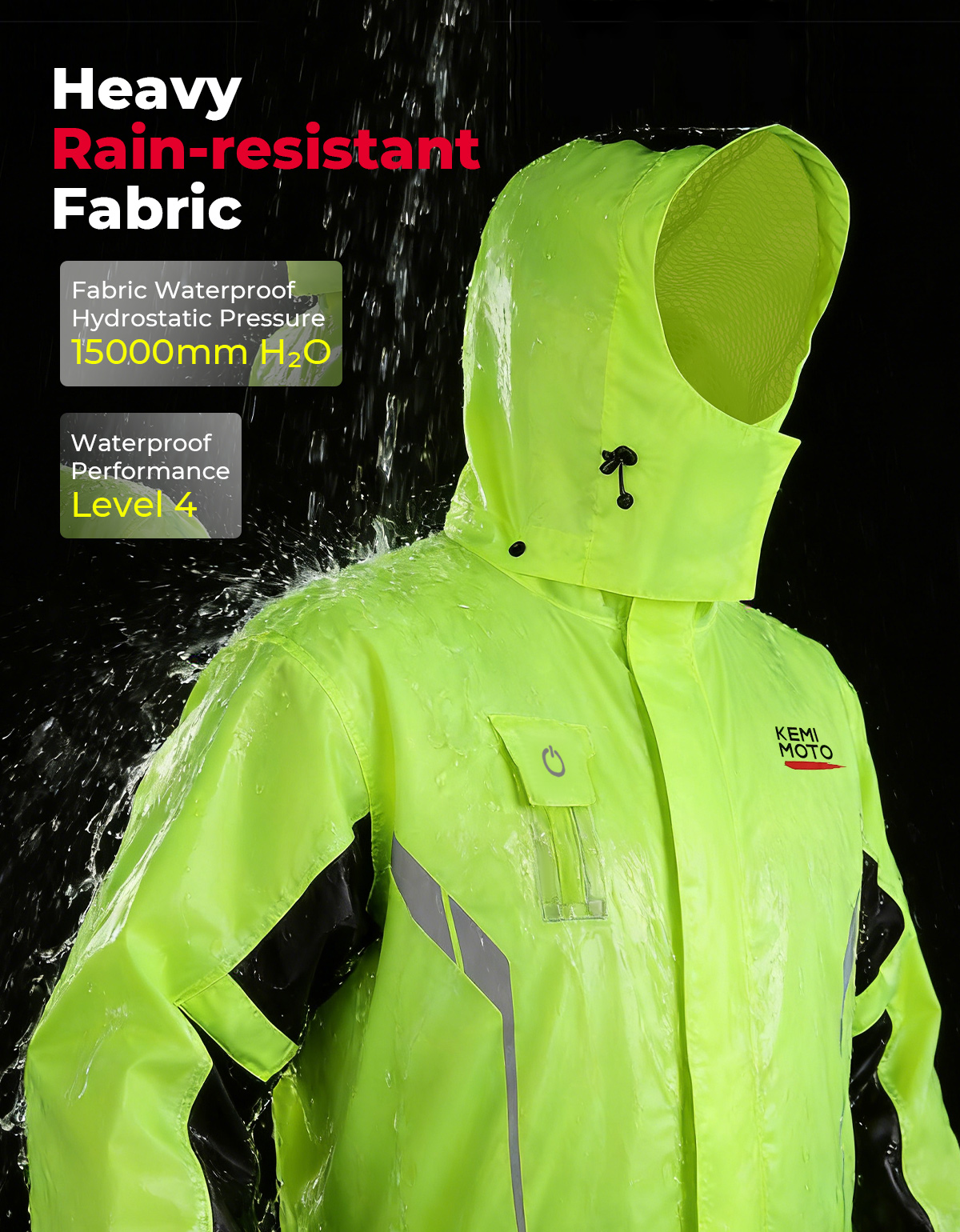 KEMIMOTO Unisex Waterproof Rai - Cycling Gear Rain avaliação e preço