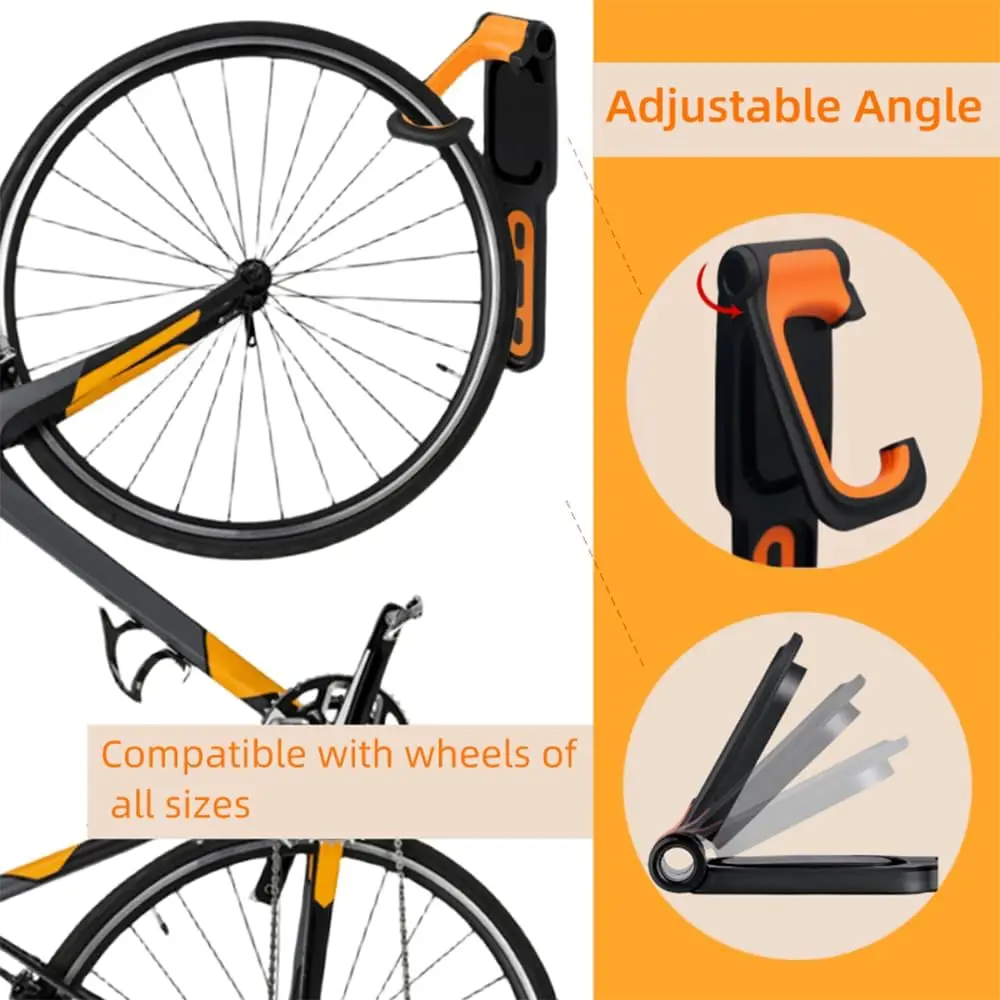 1PC Bicycle Wall Mount Rack Mt - Cycling Gear Wall Storage avaliação e preço