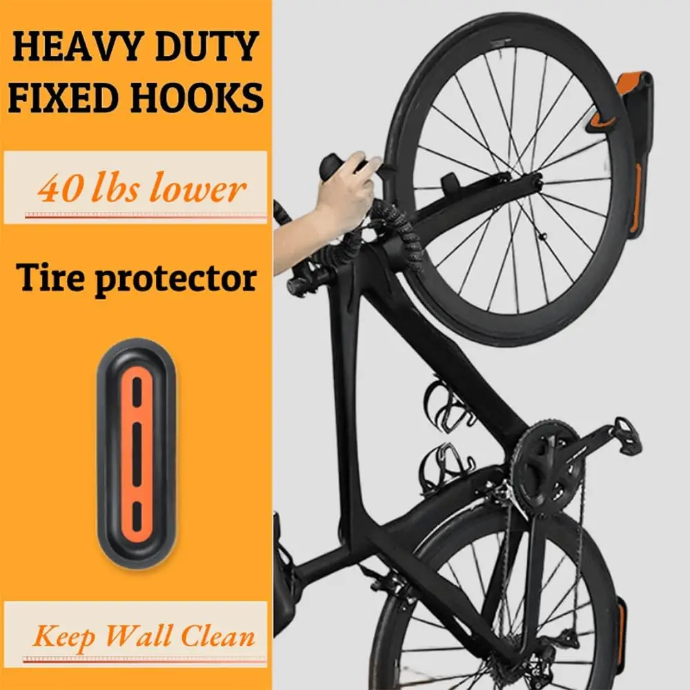 1PC Bicycle Wall Mount Rack Mt - Cycling Gear Wall Storage avaliação e preço