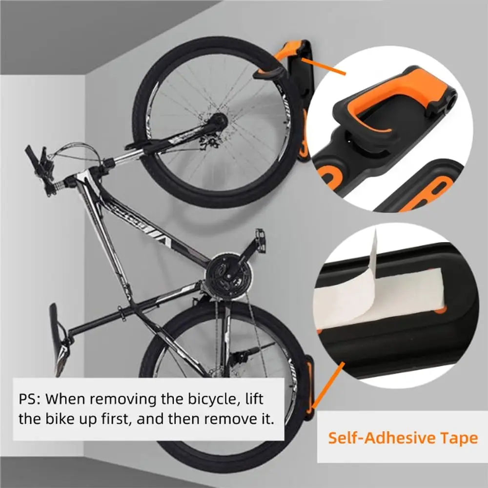 1PC Bicycle Wall Mount Rack Mt - Cycling Gear Wall Storage avaliação e preço