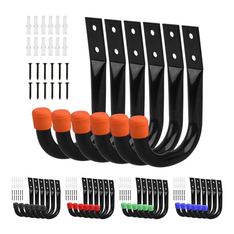 6PCS/Set Bike Wall Mount Hooks - Cycling Gear Wall Storage avaliação e preço