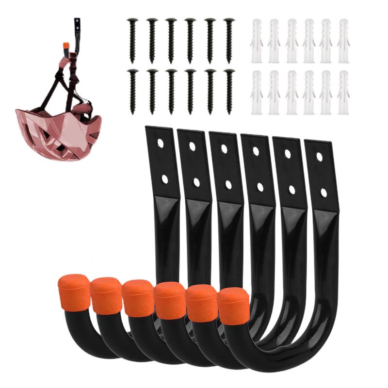 6PCS/Set Bike Wall Mount Hooks - Cycling Gear Wall Storage avaliação e preço