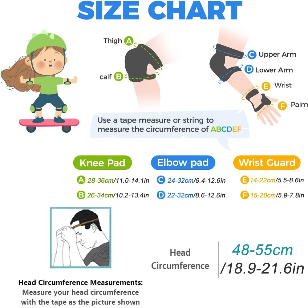 Kids Bike Helmet Knee Elbow Wr - Cycling Protective Gear Kids avaliação e preço