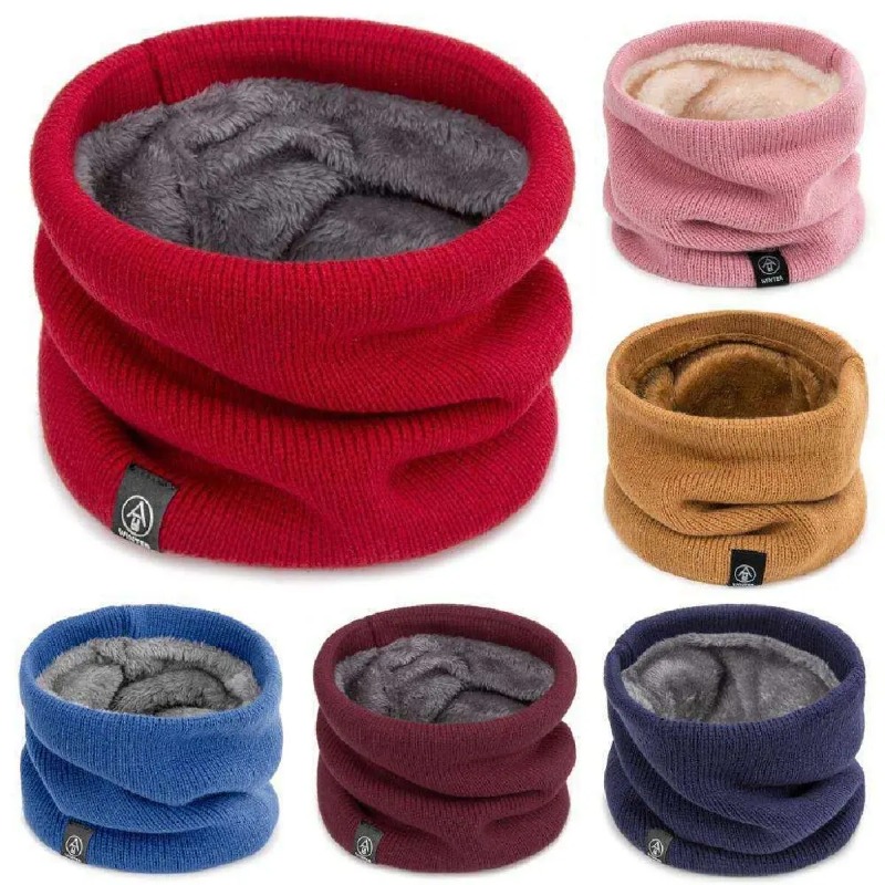 Solid Winter Plush Muffler Woo - Cycling Buff Neck Warmer avaliação e preço