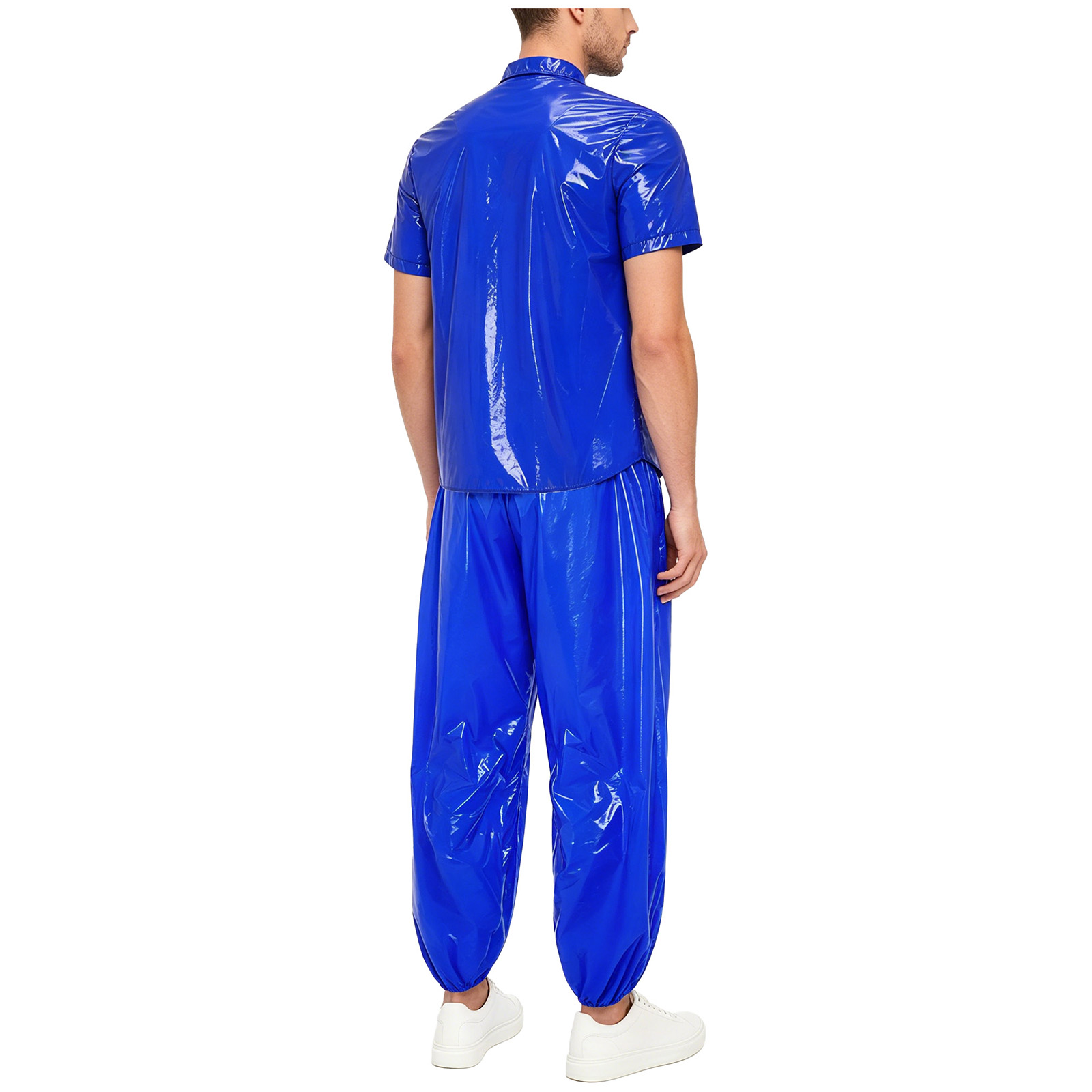 Men Glossy Waterproof Shirt Pa - Cycling Gear Rain avaliação e preço