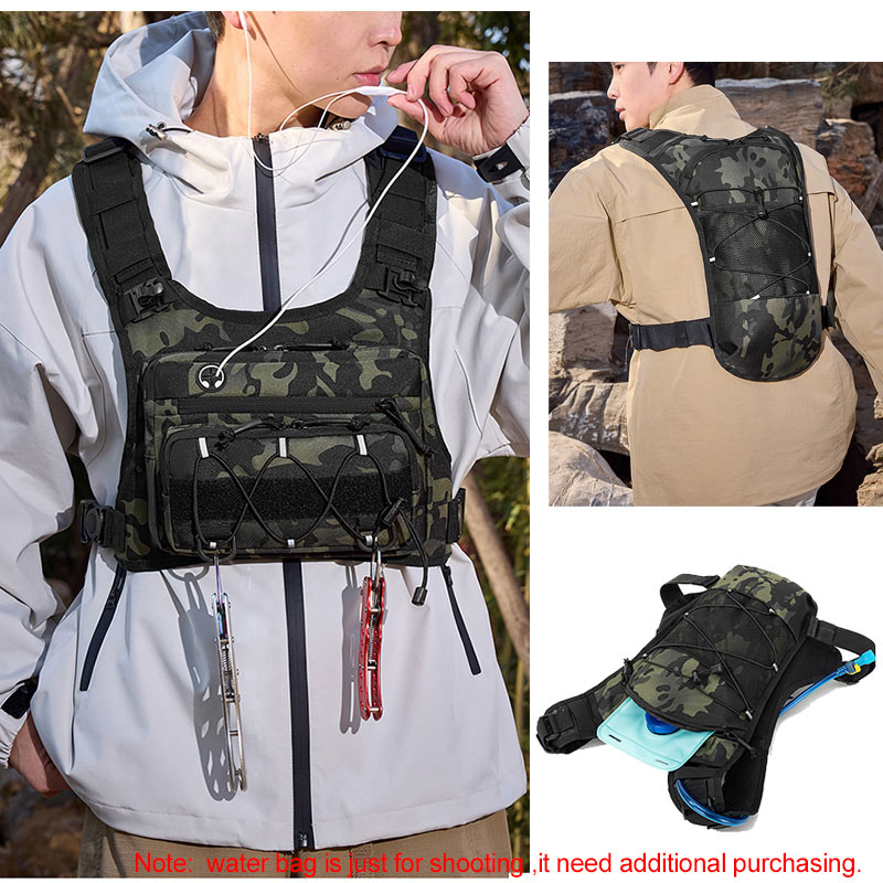 Tactical Bag Front Chest Rig V - Reflective Cycling Vest avaliação e preço