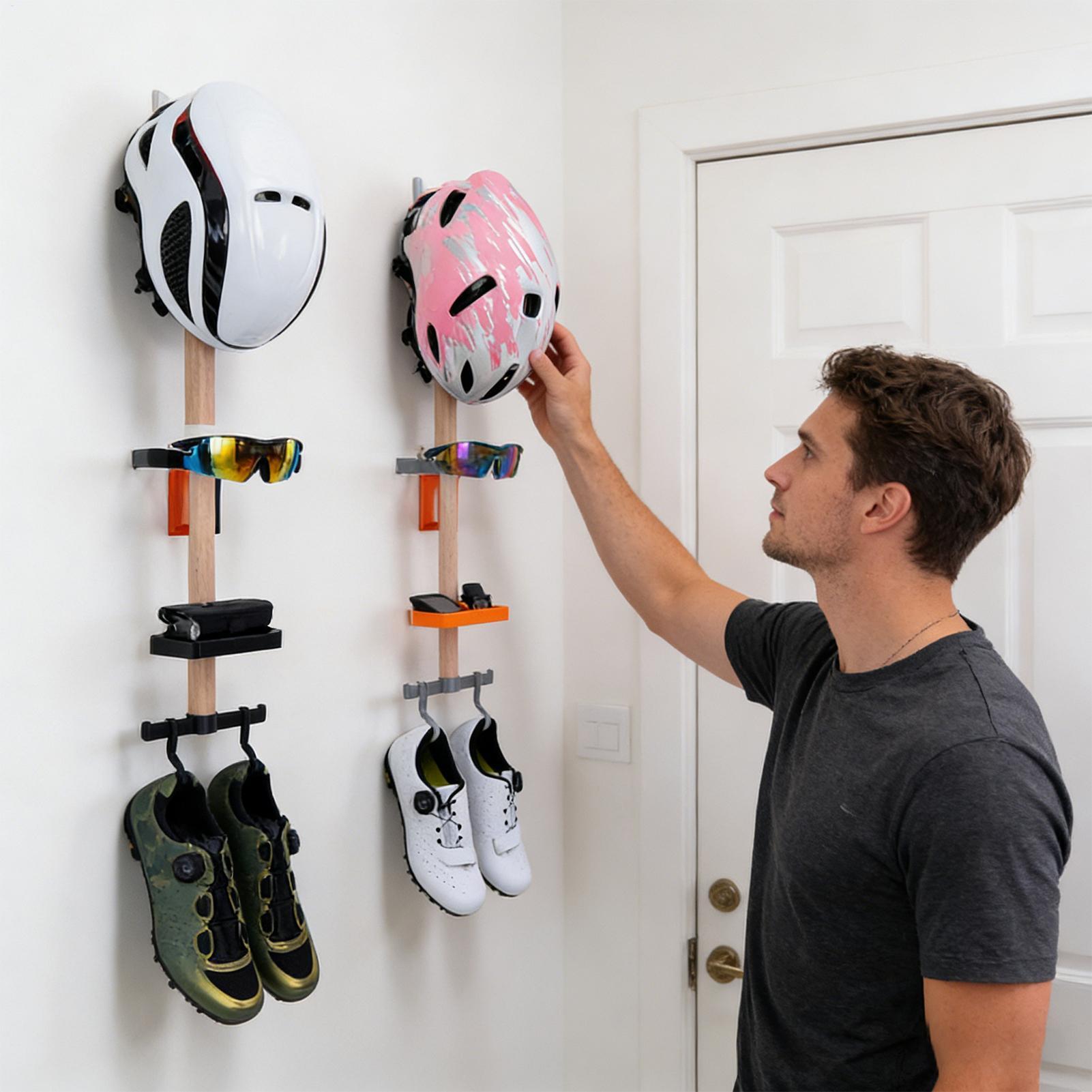 Vertical Cycling Gear Organize - Cycling Gear Wall Storage avaliação e preço