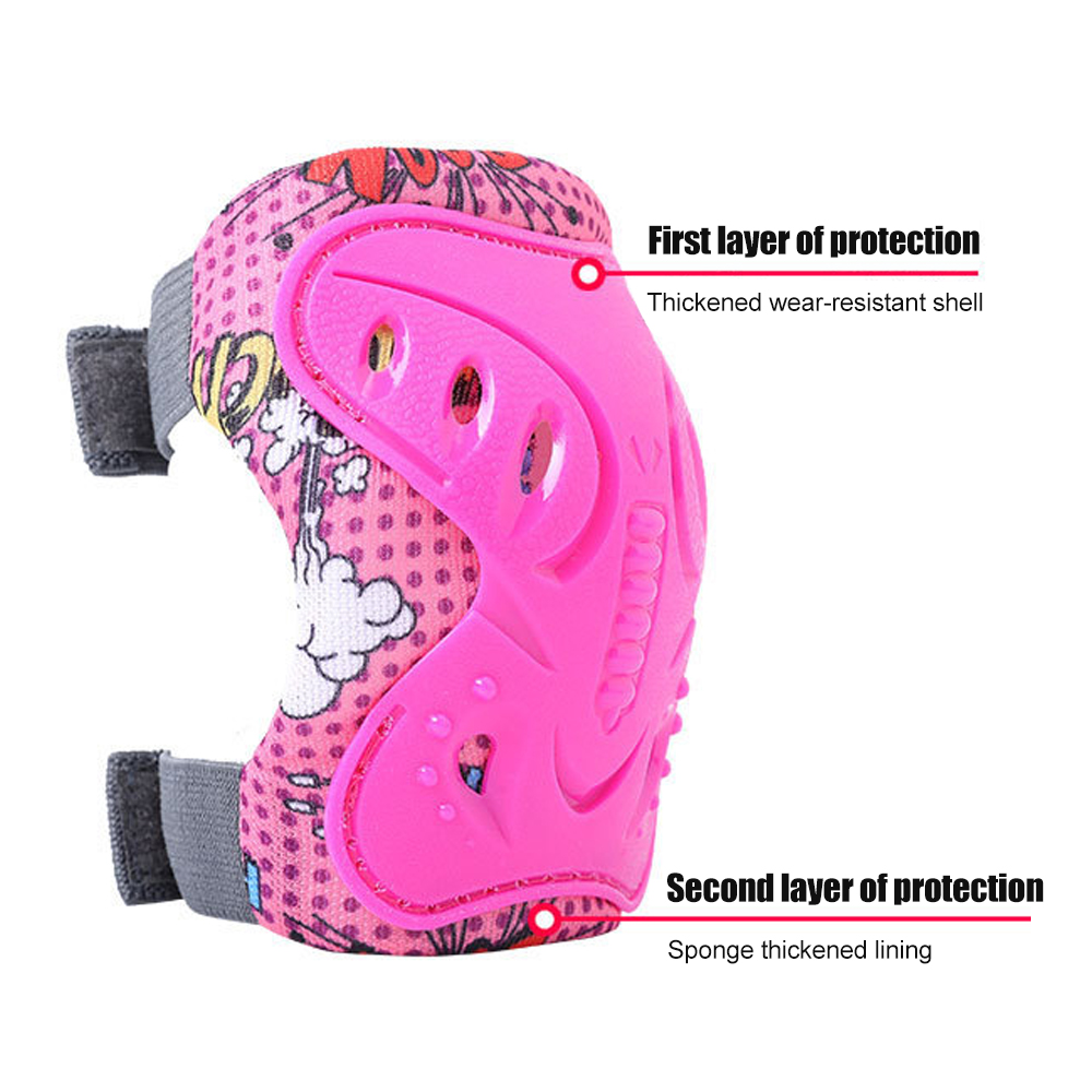 6Pcs Kids 3-12 Years Knee Elbo - Cycling Protective Gear Kids avaliação e preço