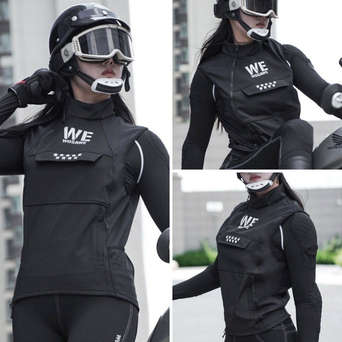 WOSAWE Winter Motorcycle Ridin - Reflective Cycling Vest avaliação e preço