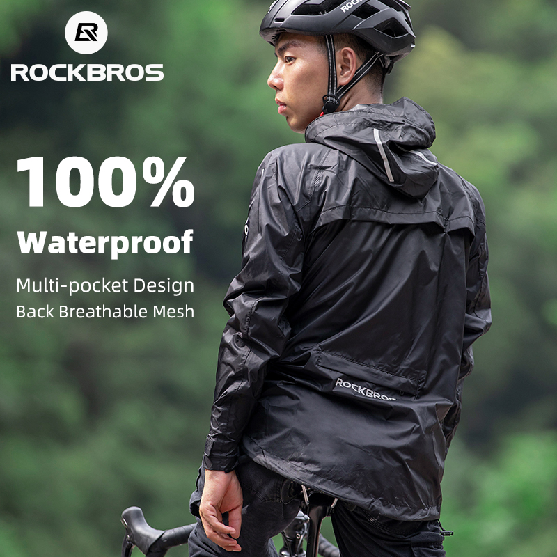 ROCKBROS Waterproof Cycling Ra - Cycling Gear Rain avaliação e preço
