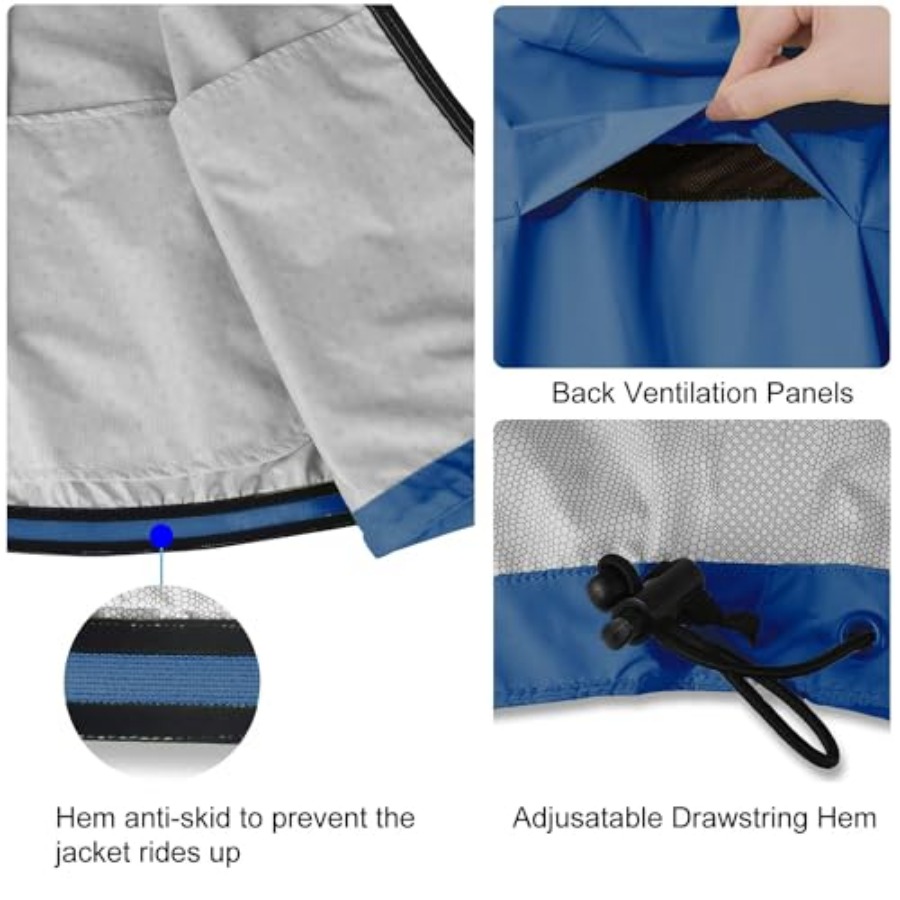 Men's Rain Jacket Waterproof W - Cycling Gear Rain avaliação e preço